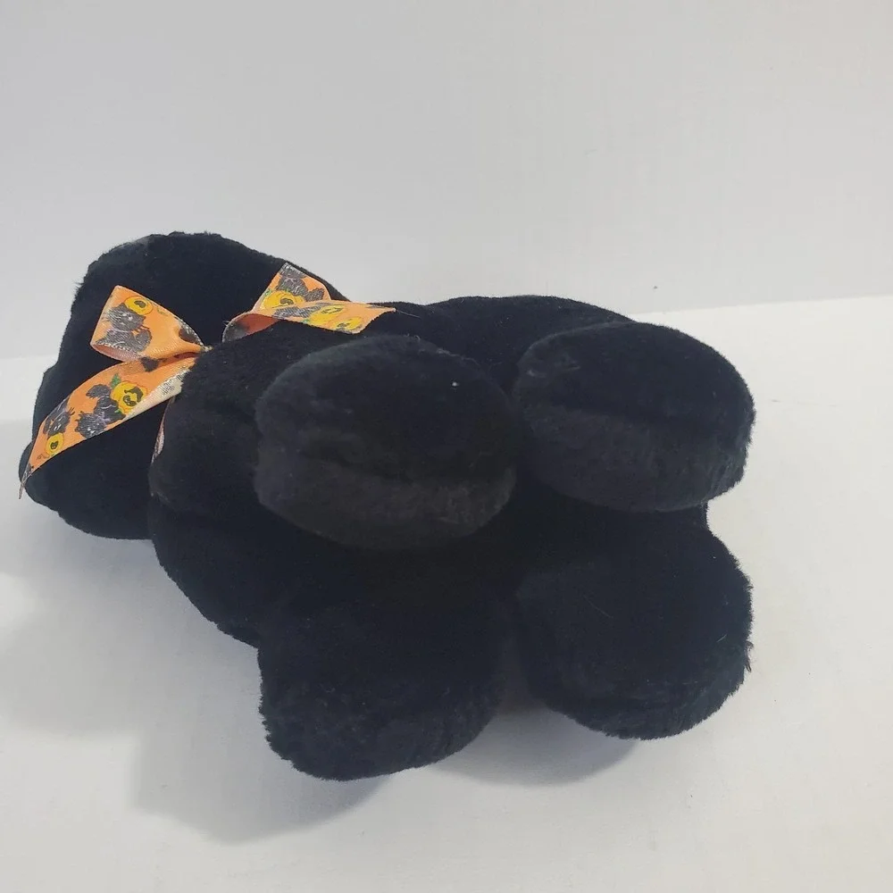 Vintage Arched‎ Back Black Cat Halloween Plush 7